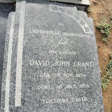 GRANT David John 1934-1956