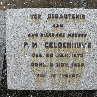 GELDENHUYS P.M. 1873-1939