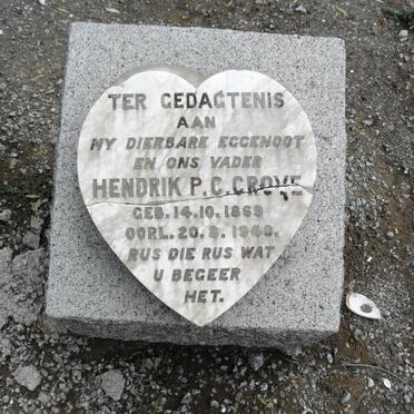 GROVE Hendrik P.C.  1869-1940