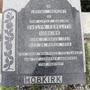 HOBKIRK Evelyn Ferelith 1939-1952