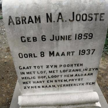 JOOSTE Abram N.A. 1859-1937