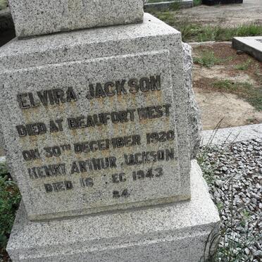 JACKSON Henry Arthur -1943 &amp; Elvira -1920