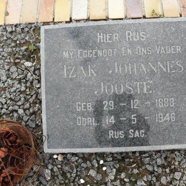 JOOSTE Izak Johannes 1888-1946