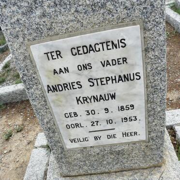 KRYNAUW Andries Stephanus 1859-1953