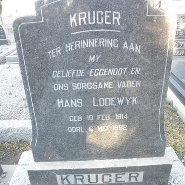 KRUGER Hans Lodewyk 1914-1962