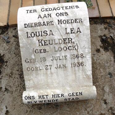 KEULDER Louisa Lea nee LOOCK 1868-1936