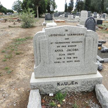 KRUGER Anna Jacoba nee SMIT 1910-1948