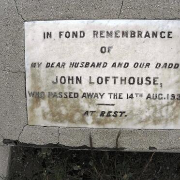LOFTHOUSE John -1931