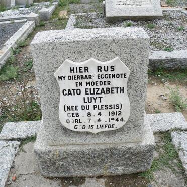 LUYT Cato Elizabeth nee Du PLESSIS 1912-1944