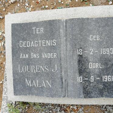 MALAN Lourens J. 1893-1961