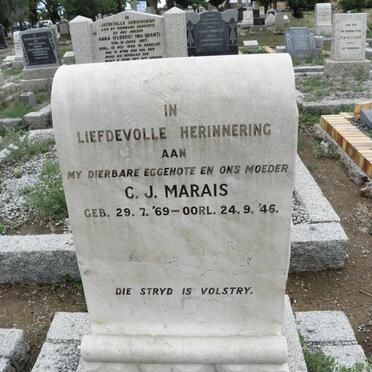 MARAIS C.J. 1869-1946