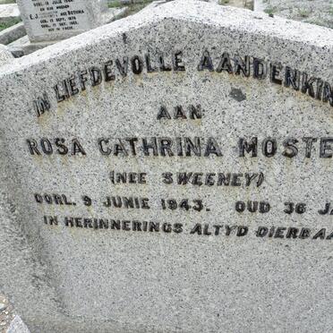 MOSTERT Rosa Cathrina nee SWEENEY -1943