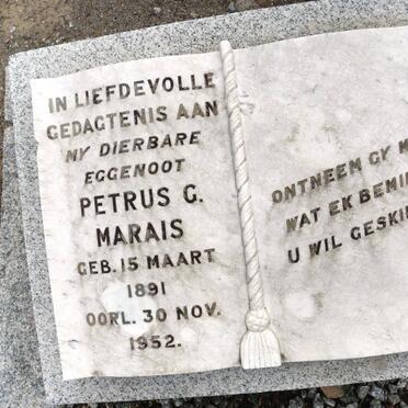 MARAIS Petrus G. 1891-1952