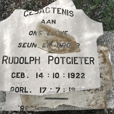 POTGIETER Rudolph 1922-1938