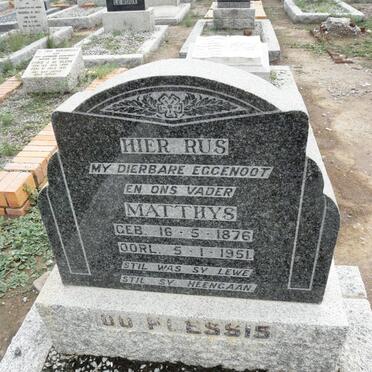 PLESSIS Matthys, du 1876-1951