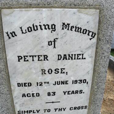 ROSE Peter Daniel -1930