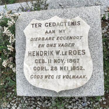 ROES Hendrik W., le 1867-1952