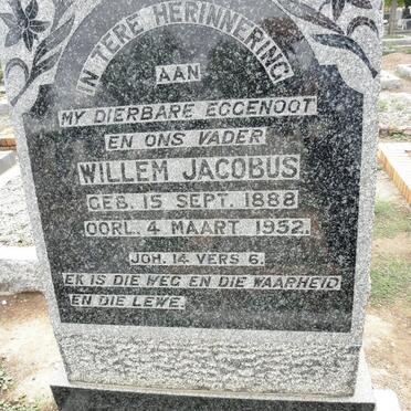 ROUX Willem Jacobus. Le 1888-1952 