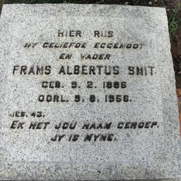 SMIT Frans Albertus 1886-1956