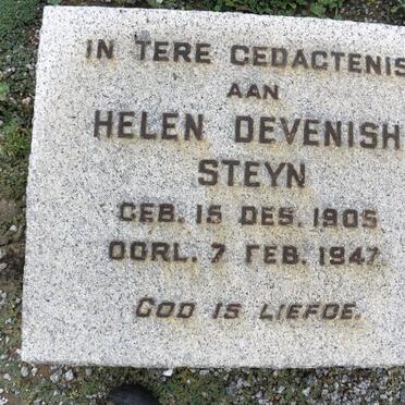 STEYN Helen Devenish 1905-1947