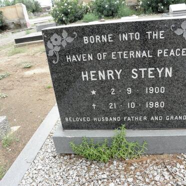STEYN Henry 1900-1989