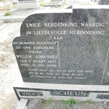 SCHEUN Willem Johannes 1901-1958