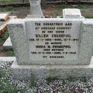 SWANEPOEL Willem 1863-1941 &amp; Maria M. WEYERS 1861-1949