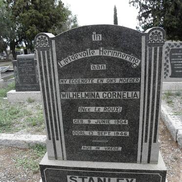 STANLEY Wilhelmina Cornelia nee Le ROUX 1904-1946