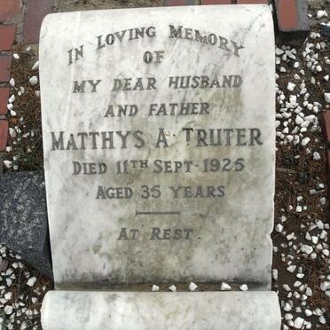 TRUTER Matthys A. -1925