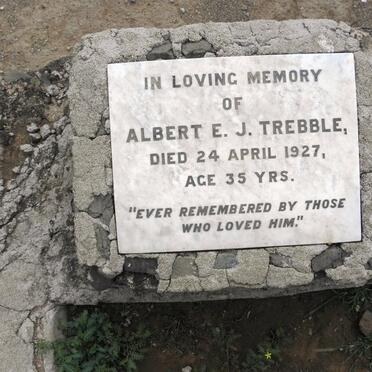 TREBBLE Albert E.J. -1927