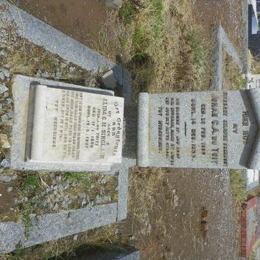 TOIT Johan C.A., du 1889-1933 :: SINCLAIR Alida C.M. weduwee DU TOIT 1890-1937
