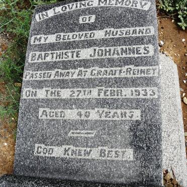 TRUTER Baphiste Johannes -1933