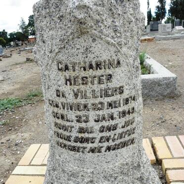 VILLIERS Catharina Hester, de nee VIVIER 1874-1949