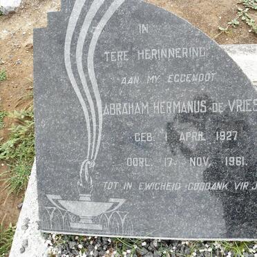 VRIES Abraham Hermanus, de 1927-1961