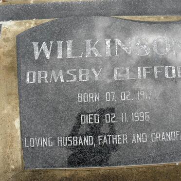 WILKINSON Ormsby Clifford 1917-1996