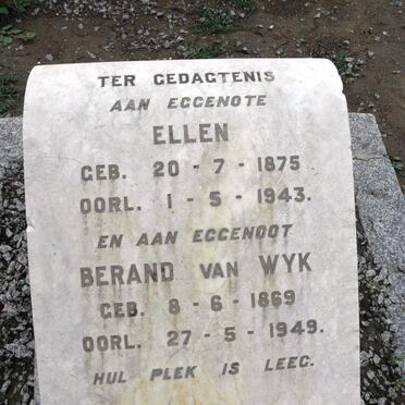 WYK Berand, van 1869-1949 &amp; Ellen 1875-1943