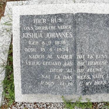 ? Joshua Johannes 1878-1954