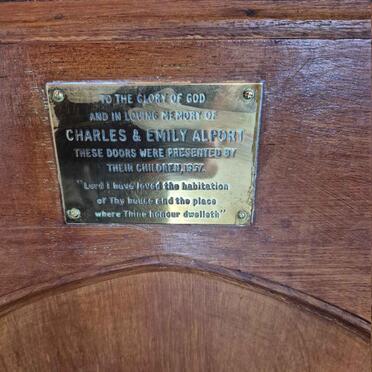 ALPORT Charles & Emily