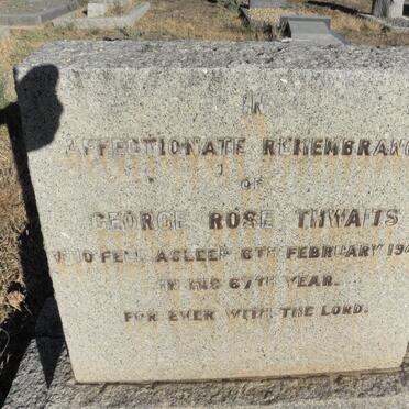 THWAITS George Rose -1942