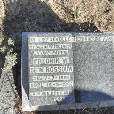 ROSSOUW Fredrik W. de W. 1892-1942