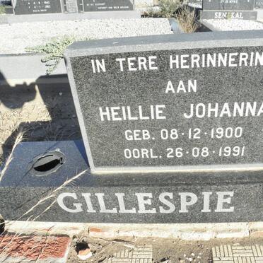 GILLESPIE Heillie Johanna 1900-1991