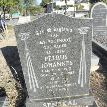 SENEKAL Petrus Johannes 1910-1983