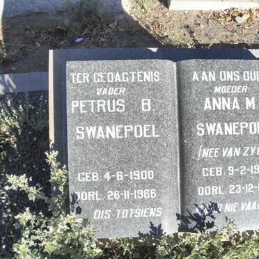 SWANEPOEL Petrus B. 1900-1966 &amp; Anna M. VAN ZYL 1912-1967