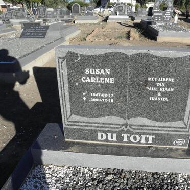 TOIT Susan Carlene, du 1947-2000