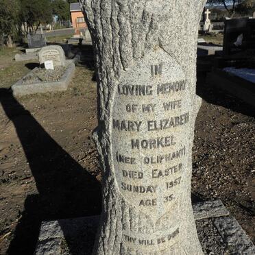 MORKEL Mary Elizabeth nee OLIPHANT -1957