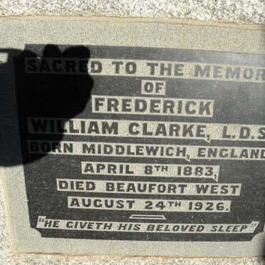 CLARKE Frederick William 1883-1926