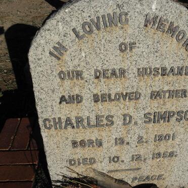 SIMPSON Charles D. 1901-1958