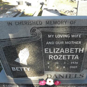 DANIELS Elizabeth Rozetta 1936-2005