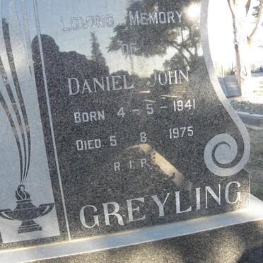 GREYLING Daniel John 1941-1975