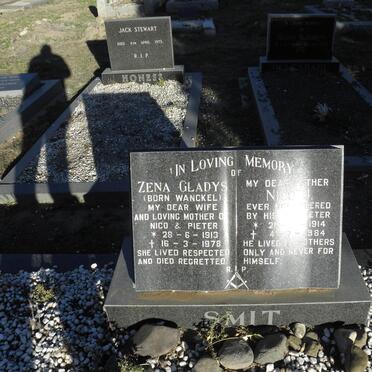 SMIT Nico J. 1914-1984 &amp; Zena Gladys WANCKEL 1913-1978